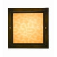thumbnail image 4 of Meyda Tiffany 52808 Hyde Park Sprig 14" Wide Flush Mount Square Ceiling Fixture - Brown, 4 of 7