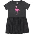thumbnail image 3 of Inktastic Ladylike Flamingo Girls Toddler Dress, 3 of 5