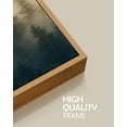 thumbnail image 5 of SHENIFY Misty Nordic Forests Wall Art Nature Fog Pine Tree Morden Home Decor Artwork Prints Rustic Living Room Office 11x14in3pcs Natural Framed, 5 of 7