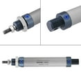 thumbnail image 3 of 1pc 16mm Micro Pneumatic Air Cylinder Round Body Double Acting Single Rod  Nose Mount 50mm M6 Thread, 3 of 8