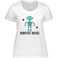 thumbnail image 3 of Inktastic Robotics Rocks Funny Robot Women's Plus Size T-Shirt, 3 of 5