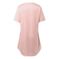 thumbnail image 7 of Kingdiese Womens Satin Sleepshirt Short Sleeve Nightgown Loose Fit Night Dress Summer Womens Bed Jackets, Size L, 7 of 7