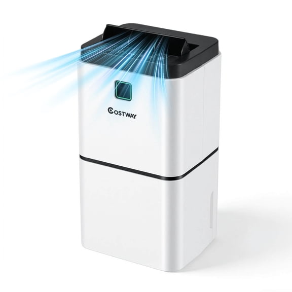 Costway 24 pt 1500 sq ft Dehumidifier in White - Easy To Use