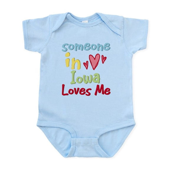 CafePress - Someone In Iowa Loves Me Infant Bodysuit - Baby Light Bodysuit, Size Newborn - 24 Months
