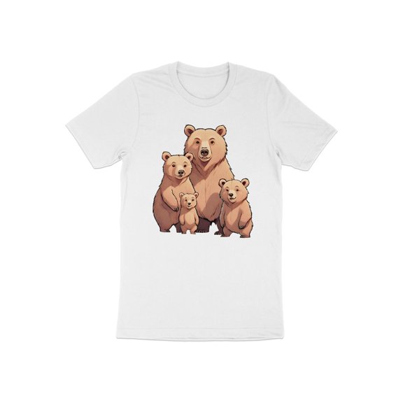 Cute Mama Bear and Cubs Family Mom Mother Gift Women Wife T-Shirt Mom Mother Bear Cubs Birthday Holiday Presents Men Women Kids Tshirt