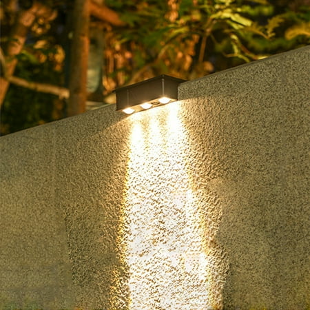

Slhenay Solar Wall Lights Fence Lights Garden Lights Garden Decorative Street Lights Outdoor Home Rural Yard Stairs Floor Lights Surrounding Wall Lights B