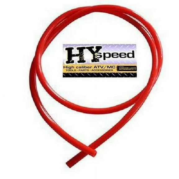 HYspeed PVC Fuel Gas Line 1/4" ID X 3/8" OD 3' Solid Red ATV Motorcycle Honda