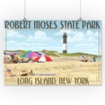 thumbnail image 2 of Robert Moses State Park, Long Island, New York (16x24 Giclee Gallery Art Print, Vivid Textured Wall Decor), 2 of 3