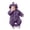 Purple, variant on Mgmyaa Baby Fleece Romper Hooded Jumpsuit With Bear Ears Warm Winter Outfit For Infant Boys Girls 0-12 Months