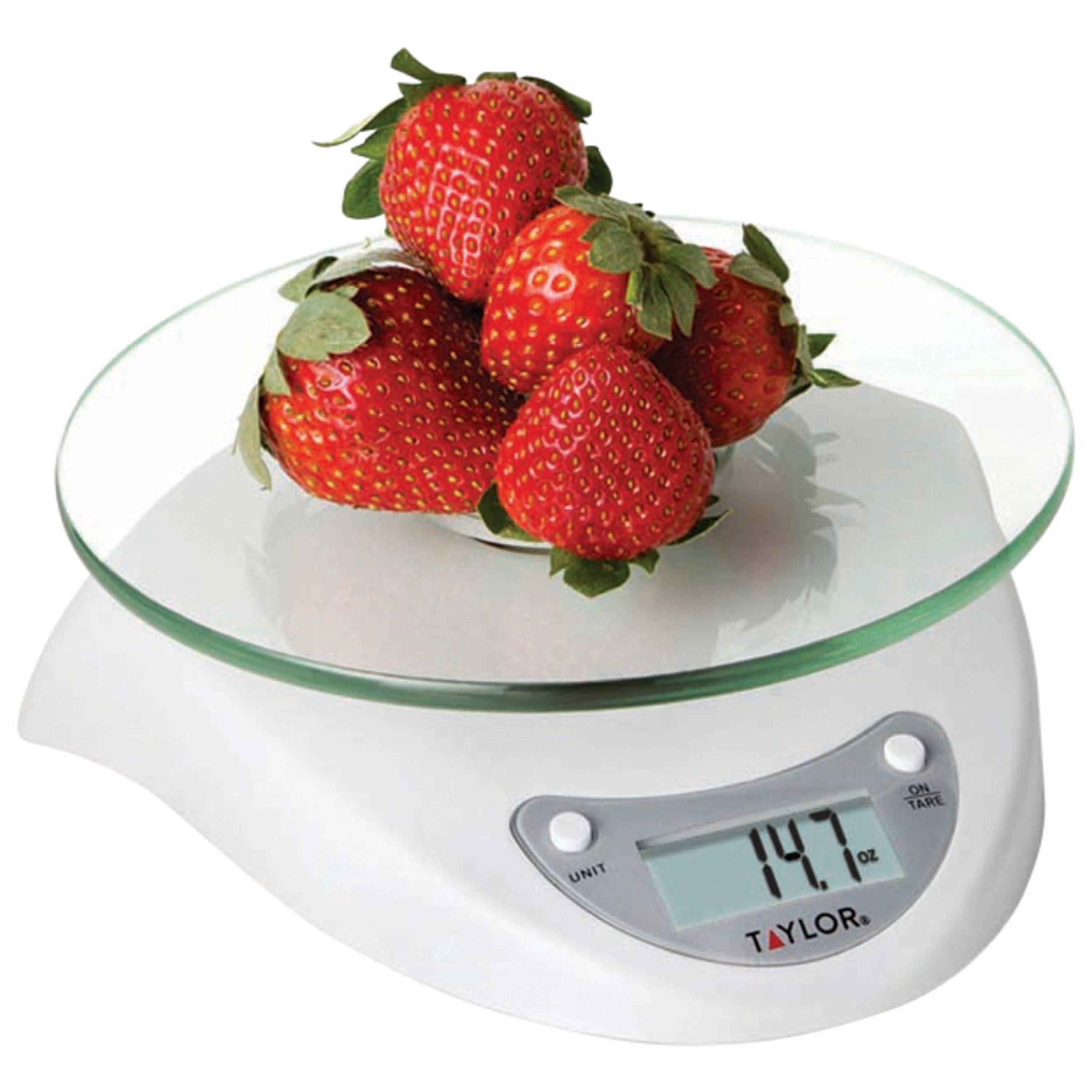 Taylor Digital Glass Platform Kitchen Scale, White photo 5