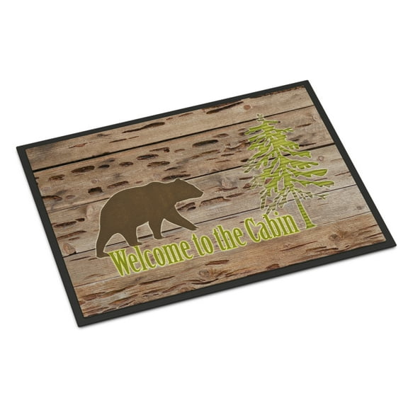 Carolines Treasures SB3081JMAT Welcome to the Cabin Doormat 24x36 36"L x 24"W multicolor