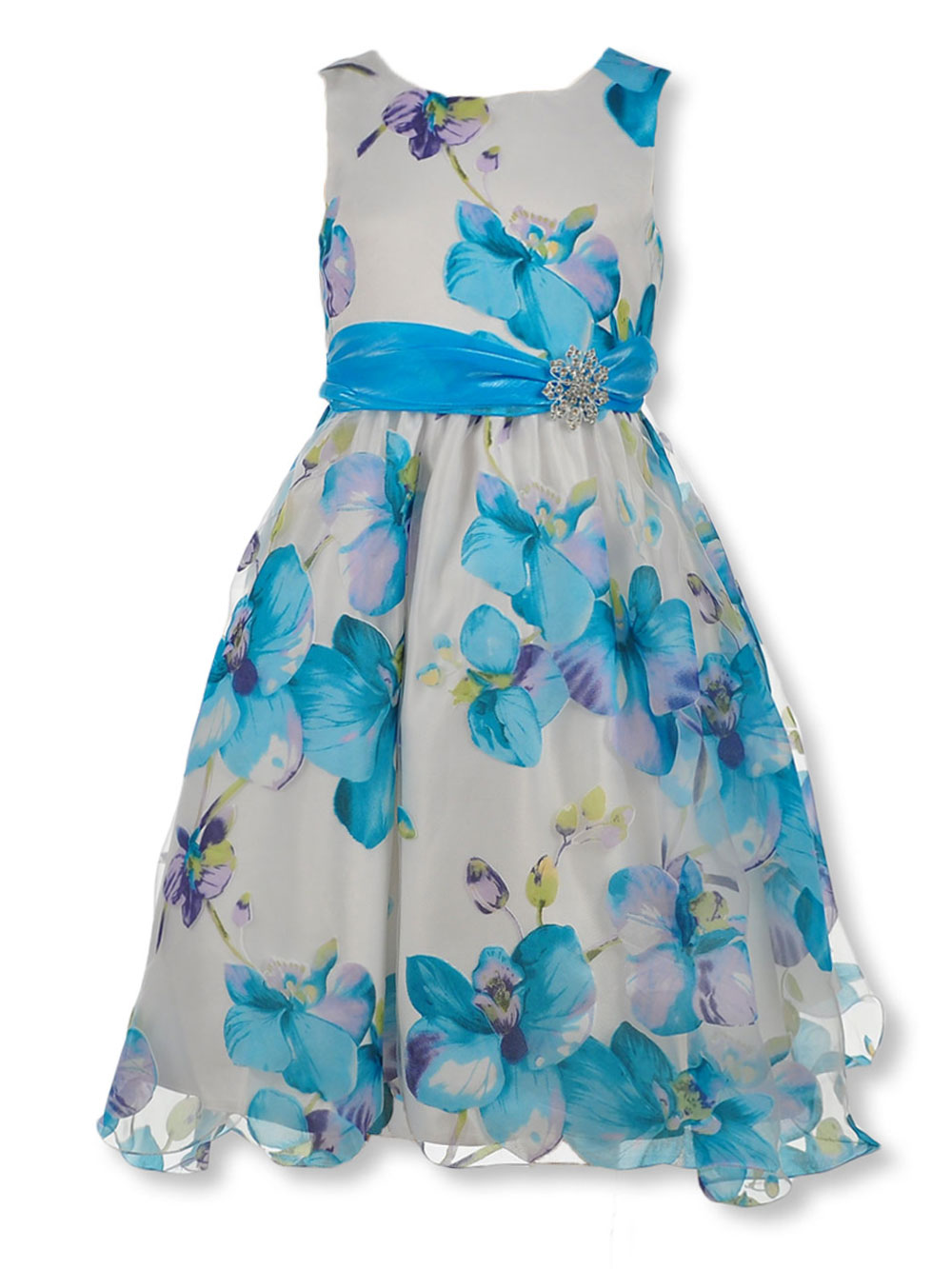 Pink Butterfly Pink Butterfly Girls' Floral Chiffon and Tulle Special