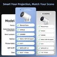 thumbnail image 3 of Salange Native 1080p 8K&4K Support Ultra Short Throw projector with 12000 Lumens,WiFi 6 and BT5.4,Auto Keystone for Home Movies Projection,Whith(2026 Upgrade), 3 of 9