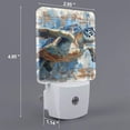 thumbnail image 2 of Sikiie Abstract Sea Turtle Led Night Light, Warm White,Cool White Lights for Bathroom,Hallway,Bedroom, Kids Room-EU, 2 of 7