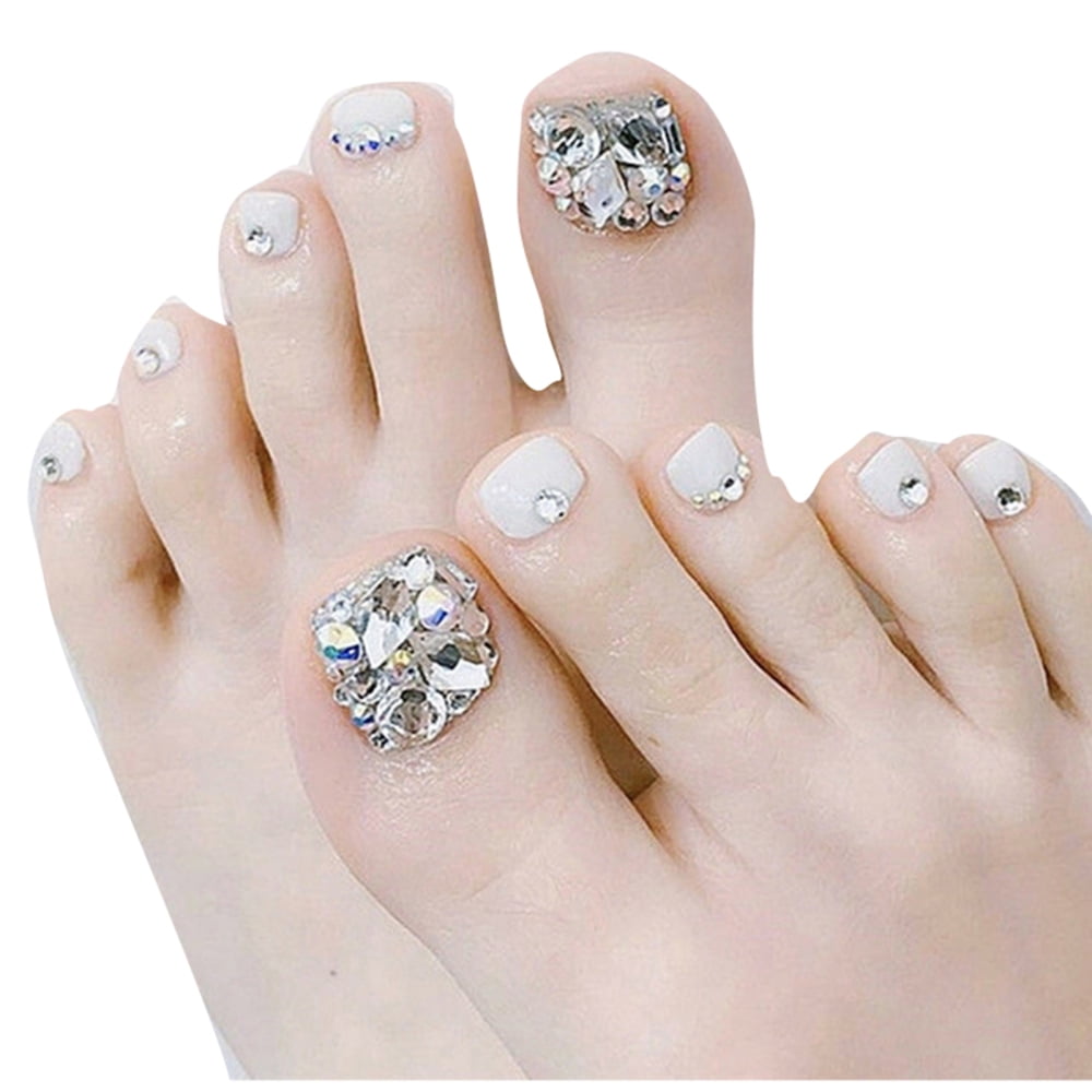 Short False Toenails Full Cover Press On Toenails Fake Toenails
