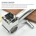 thumbnail image 4 of Trituradora De Cocina, Rallador De Queso Giratorio Manual Fácil De Limpiar De Acero Inoxidable Para Queso, 4 of 7
