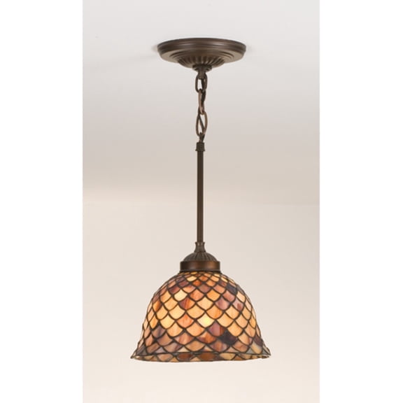 Meyda Tiffany 98821 1 Light 8" Wide Mini Pendant - MultiColor