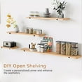 thumbnail image 6 of Butizone Metal Shelf Bracket 4 Pack, DIY Open Shelving, Black (7.25"), 6 of 8