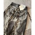thumbnail image 2 of Women's High-Waisted Printed Baggy Wide Leg Trousers Loose Fit Non-Stretch, 2 of 10