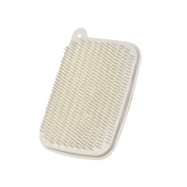 Cepillo de plástico flexible para fregar verduras - Material PE, diseño plegable y uso versátil - Limpia verduras/frutas/platos con ojal para colgar en la cocina