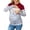 Red, variant on Gyujnb Women's Color Block Maternity Nursing Hoodie Long Sleeve Double Layer Breastfeeding Top with Kangaroo Pocket,L
