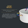 thumbnail image 7 of Thyme & Table 12-Piece Non-Stick Signature Cookware Set, Pots and Pans Set - Cream Rainbow, 7 of 7