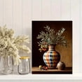 thumbnail image 2 of UXIEQU Still Life Vase Olives Fruits Canvas Wall Art Print 15.75x11.81 Inches, 2 of 8