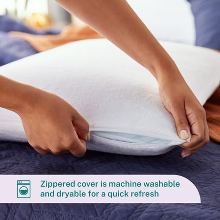 Sleep Innovations Classic Memory Foam Pillow, King Size, Breathable Knit Cover, 5-Year Warranty