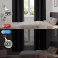 thumbnail image 6 of Blackout Curtains for Bedroom, Thermal Insulated Blackout Curtain 2 Panels 42x72 inch, Black Drapes with Grommets, Noise Reducing Energy Saving & Wrinkle-Free Drapes for Living Room, 6 of 7
