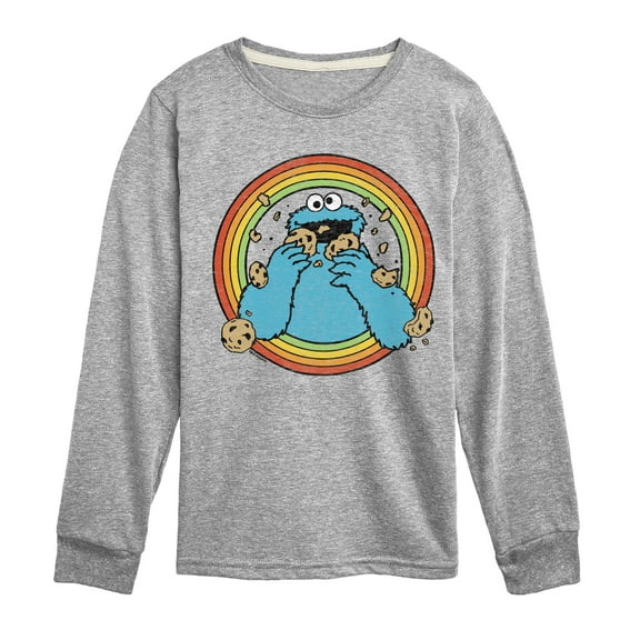 Sesame Street - Retro Cookie Monster - Toddler and Youth Long Sleeve T-Shirt