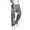 Y-Grey6100, variant on Men Four Seasons Street Leisure Sports Multi Pockets Street Lace Up Patchwork Ribbon Standard Woven Cargo Trousers Solid Color Leisure Male Slacks