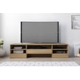 thumbnail image 3 of Nexera Rustik 72-inch 1-Drawer TV Stand, Biscotti, 3 of 5