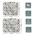 thumbnail image 4 of Boho Dish Drying Mat 18x24 Inch Light color Abstract Print Washable Absorbent Reversible Microfiber Kitchen Counter Pad Drying Mat for Dishes, 4 of 6