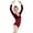 Wine#02, variant on AHTJRT Leotards for Girl Long Sleeve Slimming V-Neck Bodysuit Ballet Unitard Gymnastics Children Dance Shirt Green#01 5-6 Years