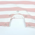 thumbnail image 4 of Tanghaowl Baby Bodysuit Summer Outfit Short Sleeve Striped Romper For Boys And Girls Thin & Comfortable For 100 Days Crawling Outfit Baby Boys Clothes 12-18 Months, 4 of 8