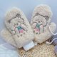 thumbnail image 1 of Guantes gruesos y cálidos de invierno y manoplas de terciopelo con dedos completos, 1 of 5