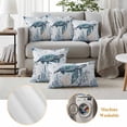 thumbnail image 6 of Outdoor Pillow Covers Pack of 2, Vintage Turtle Coral Seaweed Waterproof Throw Pillowcase Cushion Cases, Summer Blue Ocean Decorative Pillow Cover for Couch Sofa Home Bed Patio, 6 of 9