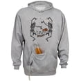 thumbnail image 1 of Spooky Tis the Season Beer Holder Tailgate Hoodie Sweatshirt Unisex Large Oxford, 1 of 4