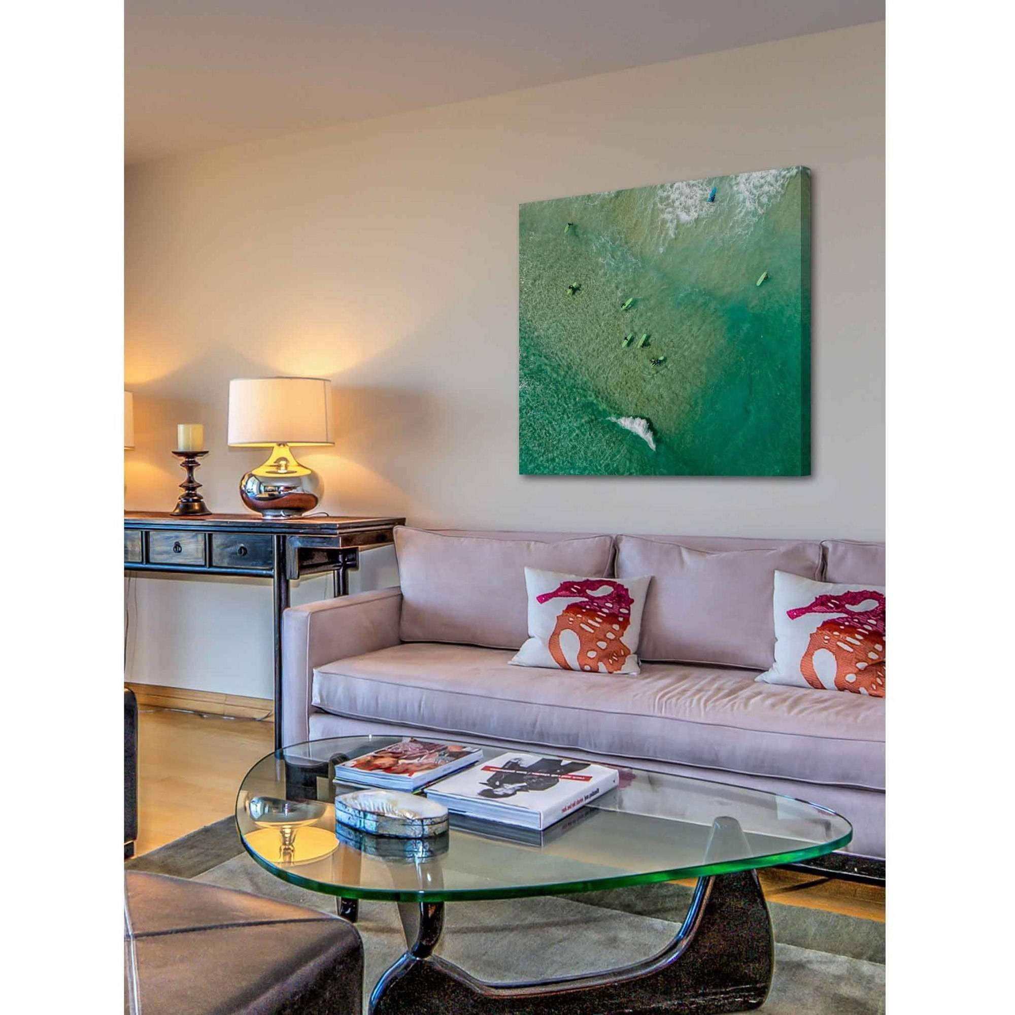 Marmont Hill "Green Boards" by Karolis Janulis Painting Print on Wrapped Canvas