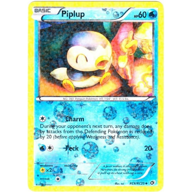 Pokemon Legendary Treasures Radiant Collection Piplup Rc6 Walmart Com Walmart Com