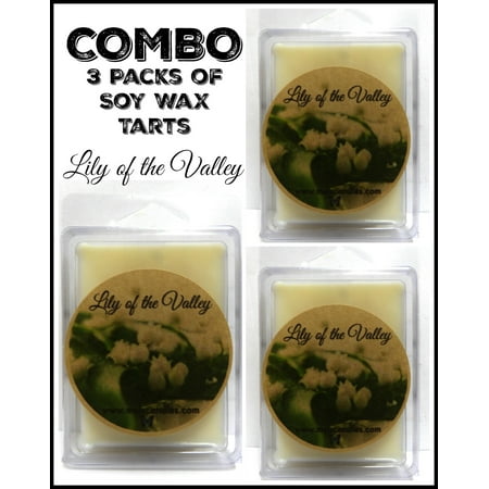 - Combo Deal - 3 Packs of Lily of the Valley 3.2 Ounce Pack of Soy Wax Tarts - Scent Brick, Wickless Candle