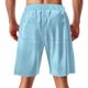 thumbnail image 5 of Mens Elástico de la Cintura Pantalones Cortos de Ocio de Color Sólido de Punto de la Moda, Poliéster Versátil para la Primavera Verano Al Aire Libre Y el Uso Casual Diario, 5 of 9