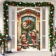 thumbnail image 4 of Linnome Santa Claus Pattern Christmas Door Cover 35x71 Inches, Festive Holiday Door Decoration for Home and Parties, 4 of 6