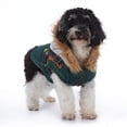 thumbnail image 4 of Small Dog Harness Jacket Hooded,Pet Coat Cold Weather Warm Vest Jacket with Harness,Dog Waterproof Windproof Cotton Costume for Puppy Small Medium Dogs Green Brown 2XL, 4 of 7