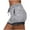 Gray, variant on Abomasnow Shorts for Women Cotton Blend Yoga and Running Short Casual Elastic Waist Drawstring Bike Shorts with Pockets