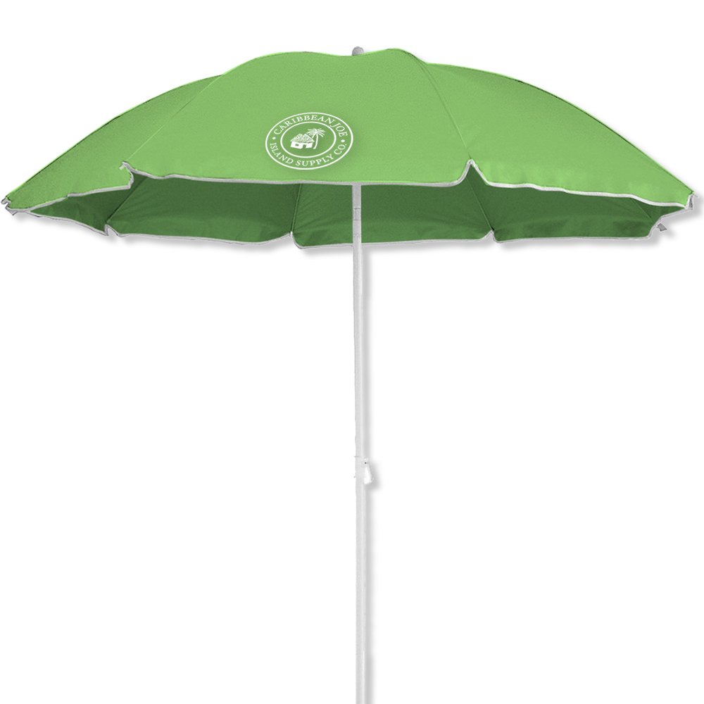 Caribbean Joe 6’ Beach Umbrella with UV Protection and Matching Case