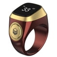 thumbnail image 3 of Anillo contador de cuentas compatible con Bluetooth para 5 tiempos de oración para musulmanes (café 18 mm), 3 of 4