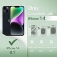thumbnail image 2 of JETech Ultra Slim (0.35mm Thin) Case for iPhone 14 6.1-Inch, Camera Lens Cover Full Protection, Lightweight Matte Finish PP Hard Minimalist Case, Support Wireless Charging (Midnight Green), 2 of 6