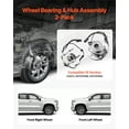 thumbnail image 2 of VEVOR 2 Pcs Roulement de Roue avant & Assemblage de Moyeu Compatible avec 2019-2020 Dodge Grand Caravan Canada Value Pack Mini Van Passager 4 Portes 3.6L V6 OEM 513273, Ensemble de Roulement de Moyeu avec Capteur ABS, 2 of 9