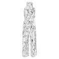 thumbnail image 4 of Women's Jumpsuit Print Casual Romper Women Jumpsuit Long Pocket Playsuit Strap Loose, 4 of 4